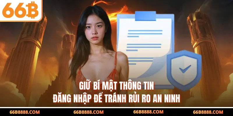 Giữ bí mật thông tin đăng nhập để tránh rủi ro an ninh